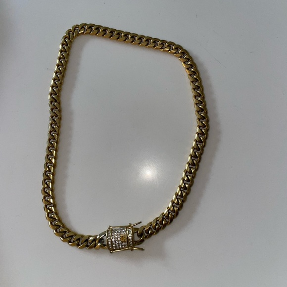 NAETUR Link Necklace Strass Clasp - Picture 2 of 4